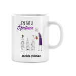 En Tatlı Öğretmen Baskılı Kupa