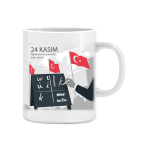 24 Kasım Öğretmenler Günü Kişiye Özel Kupa