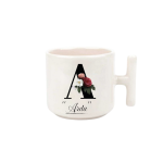 Botanical – Latte Kupa Harfli Çiçekli