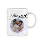 Kişiye Özel Resimli ''I Love You'' Baskılı Kupa